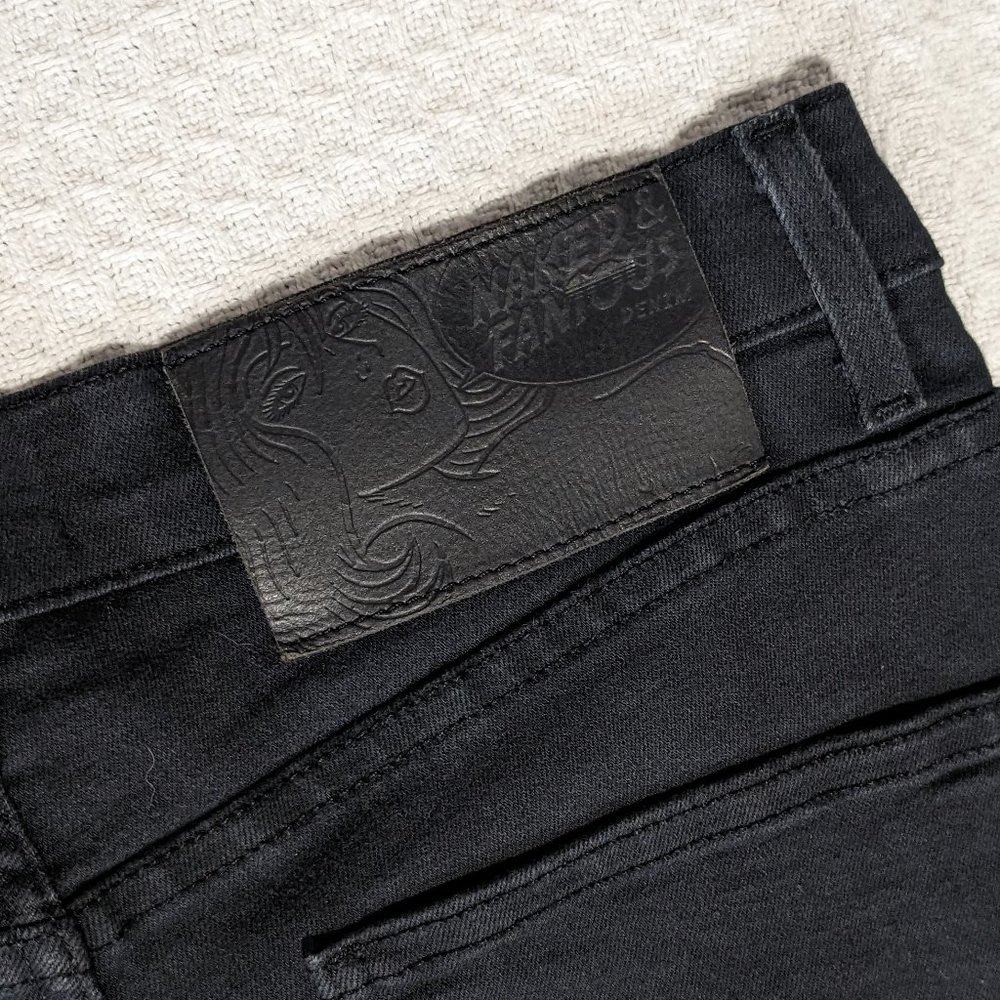 Naked & Famous Denim Black Skinny Jeans